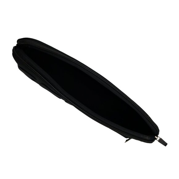 SKIMS Onyx Black Neoprene Medium Travel Cosmetic Pouch With Zipper Closure - Picture 6 of 13